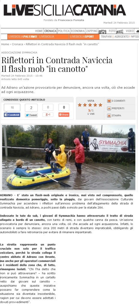rassegna canotto - livesicilia 24 febbraio 2015