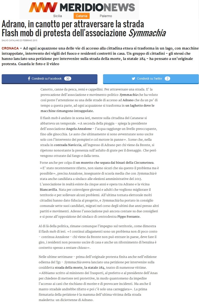 rassegna canotto - meridionews 23 febbraio 2015