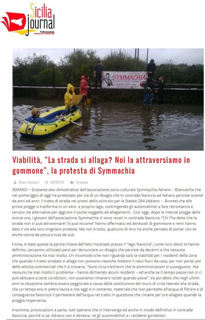 rassegna canotto - sicilia journal febbraio 2015